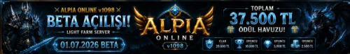 ALPIA ONLINE v1098 LIGHT FARM BETA SUNUCUSU RESMEN AÇILD